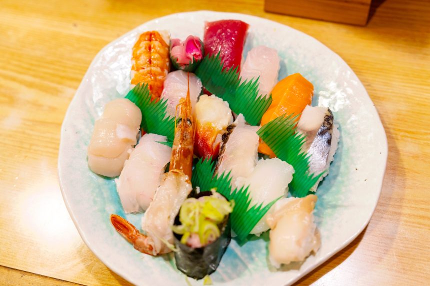 오키나와 맛집 북부 이자카야 14피스 특제 모듬 스시